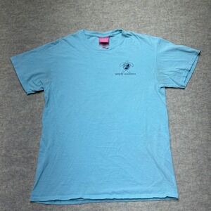 Simply Southern Collection Womens Medium Blue Turtle T Shirt Beach‎ Ocean